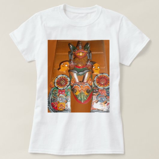 Unieke culturele kunst - Sri Lankaans/Indonesisch T-shirt (Design voorkant)