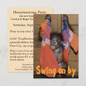 Unieke Cute Housewarming Invite Kaart (Voorkant / Achterkant)