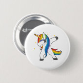 Unieke Cute Unicorn Dabbing Button (Voorkant /achterkant)