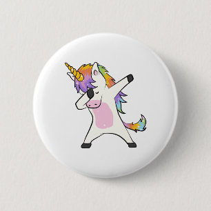 Unieke Cute Unicorn Dabbing Button Nieuw