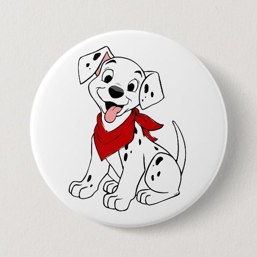 Unieke Dalmatische Hond Design Button (Voorkant)