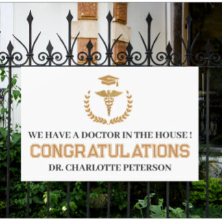 Unieke Doctor Medical School Afstuderen Spandoek