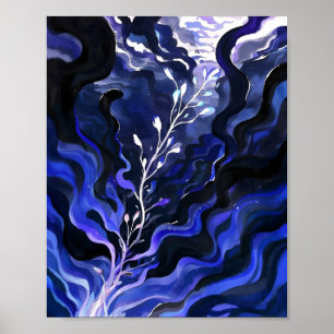 Unieke donkere kleuren poster