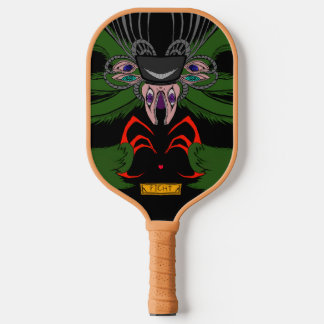 Unieke donkere kunst monster baby body pickleball paddle