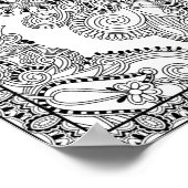 Unieke Doodle 2 Poster (Hoek)