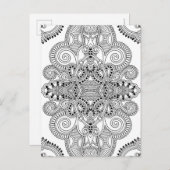 Unieke doodle briefkaart (Voorkant / Achterkant)