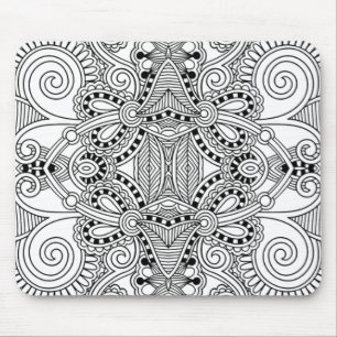 Unieke doodle muismat