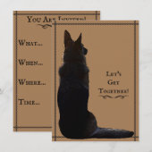 Unieke Duitse Herdersilhouet Kaart (Voorkant / Achterkant)