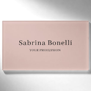 Unieke Elegante Eenvoudige Roze Gouden Kleur Naambadge