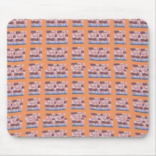 Unieke Elegante Hartpatroon Kunst voor Alle Leefti Muismat