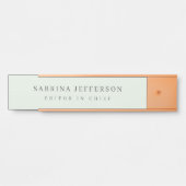 Unieke Elegante Plain Eenvoudige Minimalist Deurbordje (Voorkant)