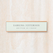 Unieke Elegante Plain Eenvoudige Minimalist Deurbordje (Voorkant)