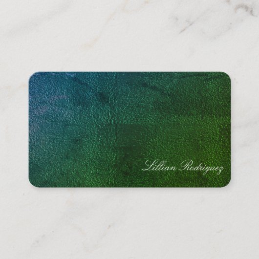 Unieke Emerald Green Gradient Texture Abstract Visitekaartje (Voorkant)