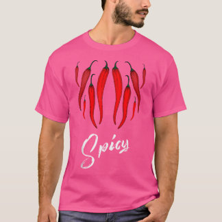 Unieke en coole liefhebbers van chilipepers t-shirt