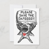 Unieke en grappige save the date kaart (Voorkant)