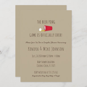 Unieke en grappige uitnodiging tot Baby shower voo