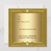 Unieke en legante gouduitnodiging en uitnodiging t (Achterkant)