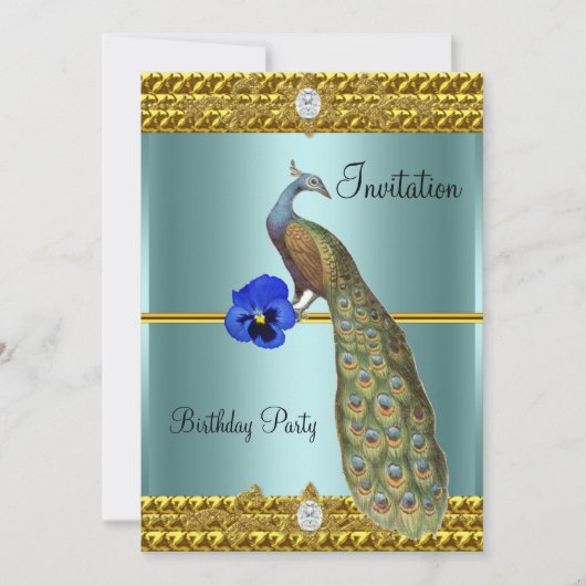 Unieke en legante gouduitnodiging en uitnodiging t (Voorkant)