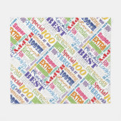 Unieke en speciale 100e verjaardag feestartikelen fleece deken (Voorkant (Horizontaal))