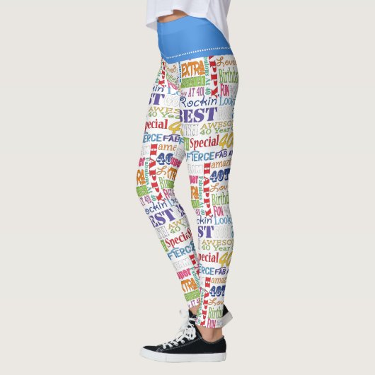 Unieke en speciale 40ste verjaardagsfeestgeschenke leggings (Links)