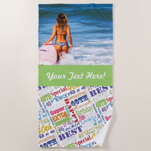Unieke en speciale 40ste verjaardagsfeestgeschenke strandlaken