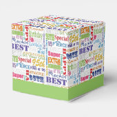 Unieke en speciale cadeautjes van 95e verjaardag bedankdoosjes (Achterkant)