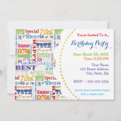 Unieke en speciale cadeautjes van de 70e verjaarda kaart (Voorkant)