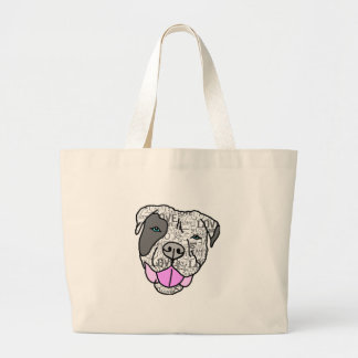 Unieke en stijlvolle pit Bull Love Graphic Grote Tote Bag