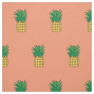 Unieke fabric-roze ananas stof