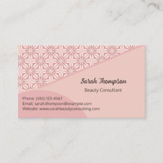Unieke Feminine  Geometrische Patrooncode QR Visitekaartje