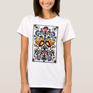Unieke folkloristische samenstelling  t-shirt