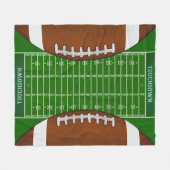 Unieke Football voor Footballs Fleece Deken (Voorkant (Horizontaal))