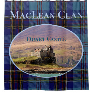 Unieke foto van de Duart Castle van MacLean Clan Douchegordijn