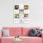 Unieke foto van gepersonaliseerde Memorial Keepomw Canvas Afdruk (Insitu (Woonkamer))