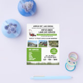 Unieke gazonverzorging gazon maaien landschapsarch flyer (Enkel)