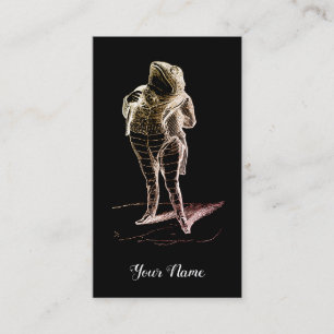 Unieke  gentleman kikker in jasstaarten zwart visitekaartje