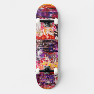 Unieke geschilderde kunst skateboard