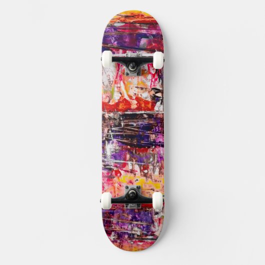 Unieke geschilderde kunst skateboard (Voorkant)