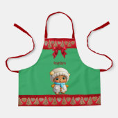 Unieke Gingerbread Meisje Cookie Graphic Schort (Voorkant)