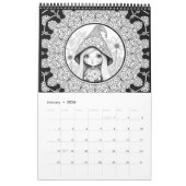 Unieke Gnome Mandala kleurstof Kalender (Jan 2026)