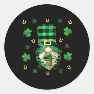 Unieke Gnome St. Patricks Day - Schattigee Buffalo Ronde Sticker