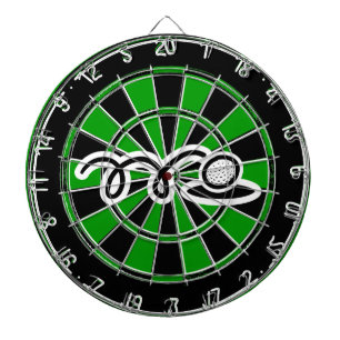 Unieke golfing gift - Dartboard met golfdruk Dartbord