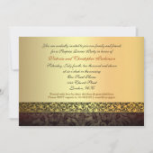 unieke gouden 50-jarig jubileum foto uitnodigingen (Achterkant)