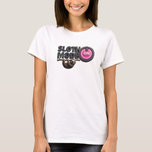 Unieke Gouden SLOTH MODE ON Grafische T-shirt