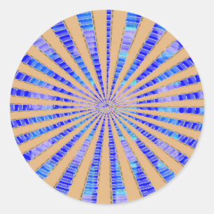 Unieke gouden ster ronde sticker