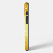 Unieke gouden zwarte achtergrond Case-Mate iPhone case (Achterkant / Links)