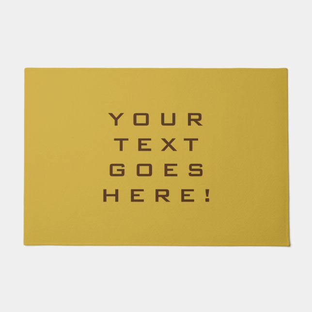 Unieke gouden zwarte achtergrond deurmat (Voorkant)