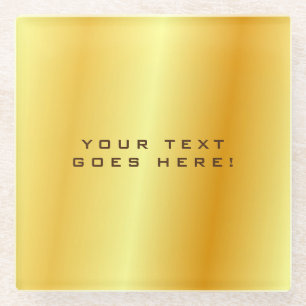 Unieke gouden zwarte achtergrond glazen onderzetter