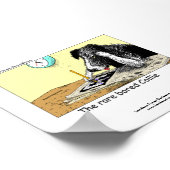 Unieke grappige Border Collie poster (Hoek)