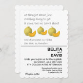 Unieke, grappige cantaloupe bruiloft uitnodiging (Voorkant / Achterkant)